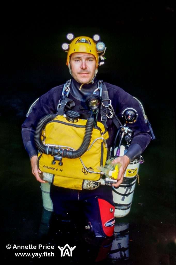 John Volanthen, cave diver and explorer.