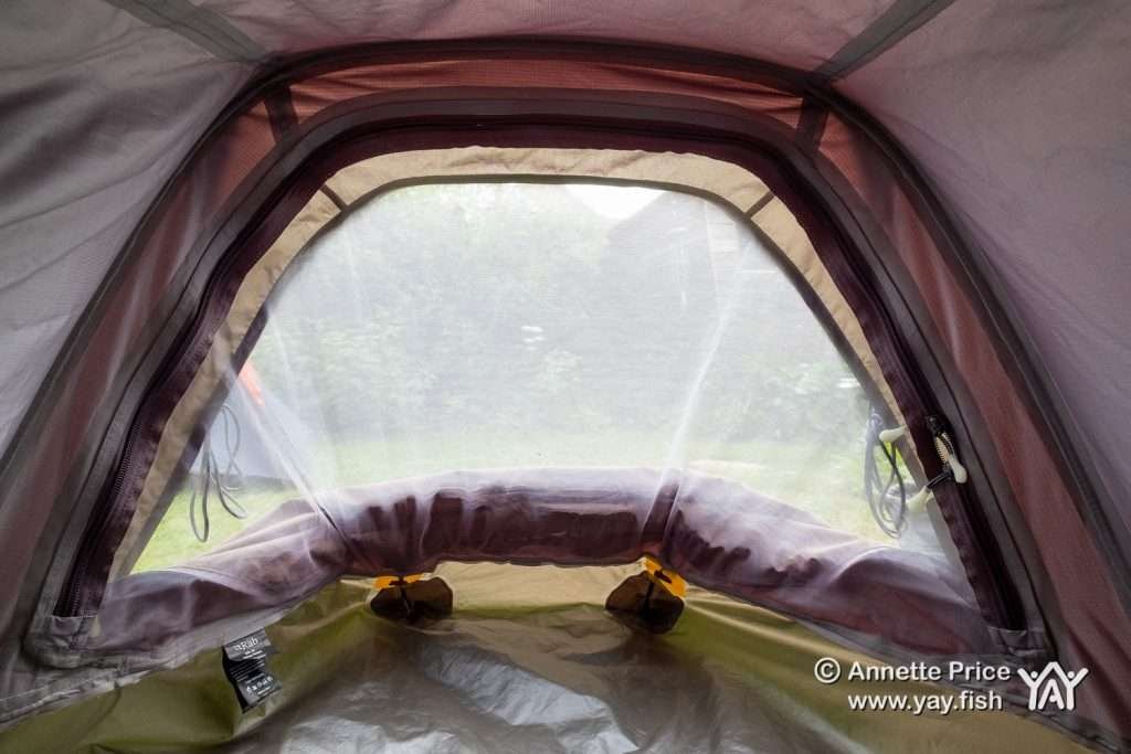 The bug net from inside the Rab Ridge Raider Bivi.