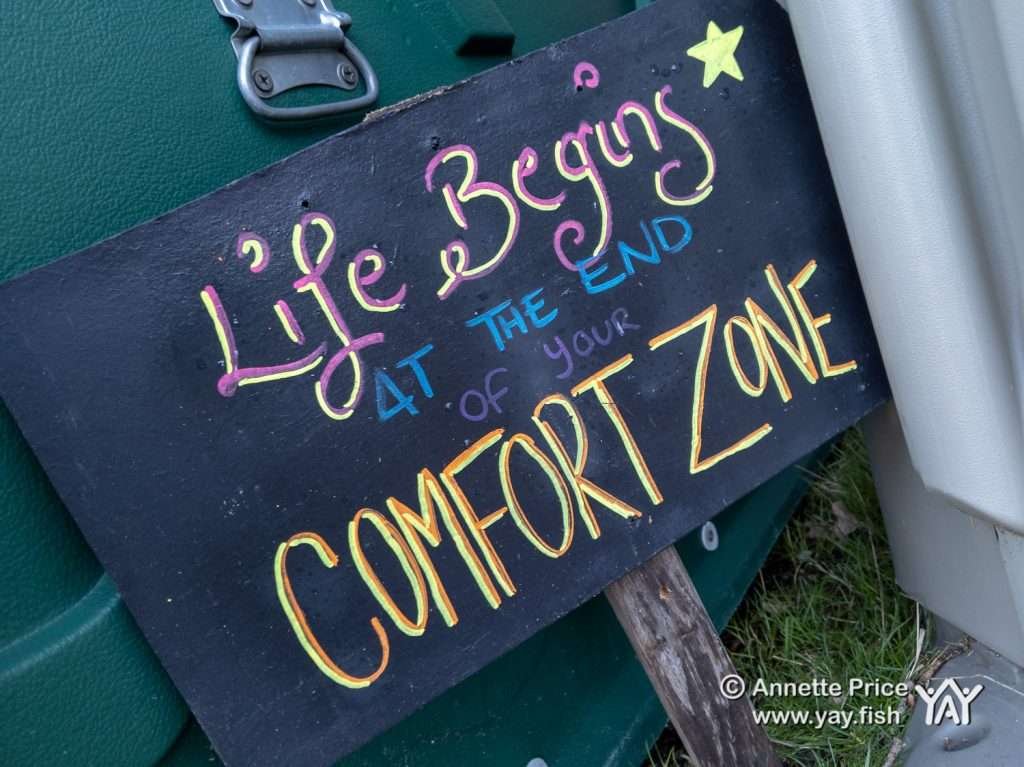 Life begins at the end of your comfort zone. Wild camping course at the Yes Bus. Part of Say Yes More. West Sussex, UK.
