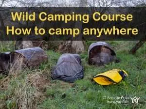 Home 230 Wild camping course at the Yes Bus. Part of Say Yes More. West Sussex, UK.