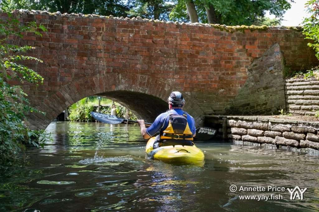 Approaching Fiddler’s Bridge. Hennerton Backwater near Wargrave, UK.
